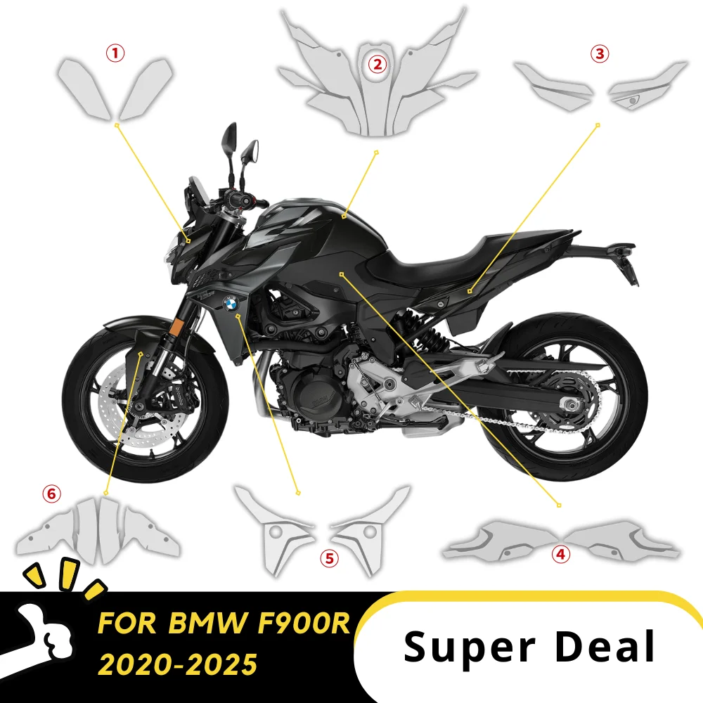 

For BMW F900R 2020-2025PPF TPU Protective Film Full Body Paint Protection Scratch Resistant Kit f900r 2025 F900R 2024 fr900 2020