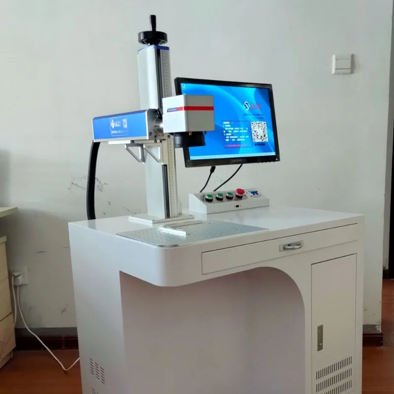 Mesin Penandaan Laser Desktop Produksi Profesional Online Jinan Non-Metalik Casing Ponsel Pencetakan Kustomisasi Coding