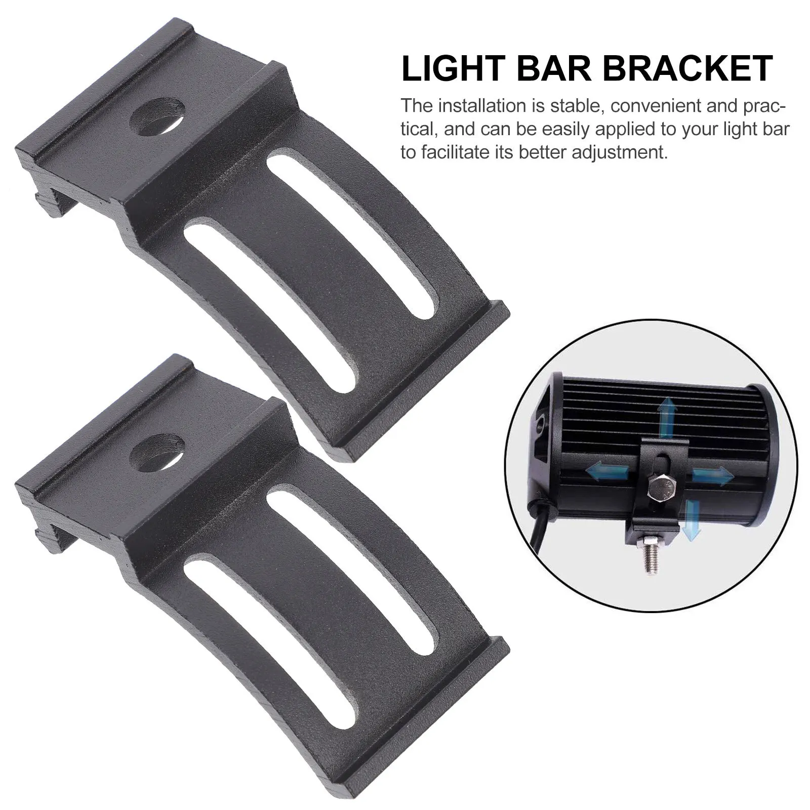 1 مجموعة 1 مجموعة مصباح ليد بار قوس سبائك الألومنيوم انزلاق جبل للعمل مصباح اكسسوارات السيارات ضوء بار تصاعد بين قوسين