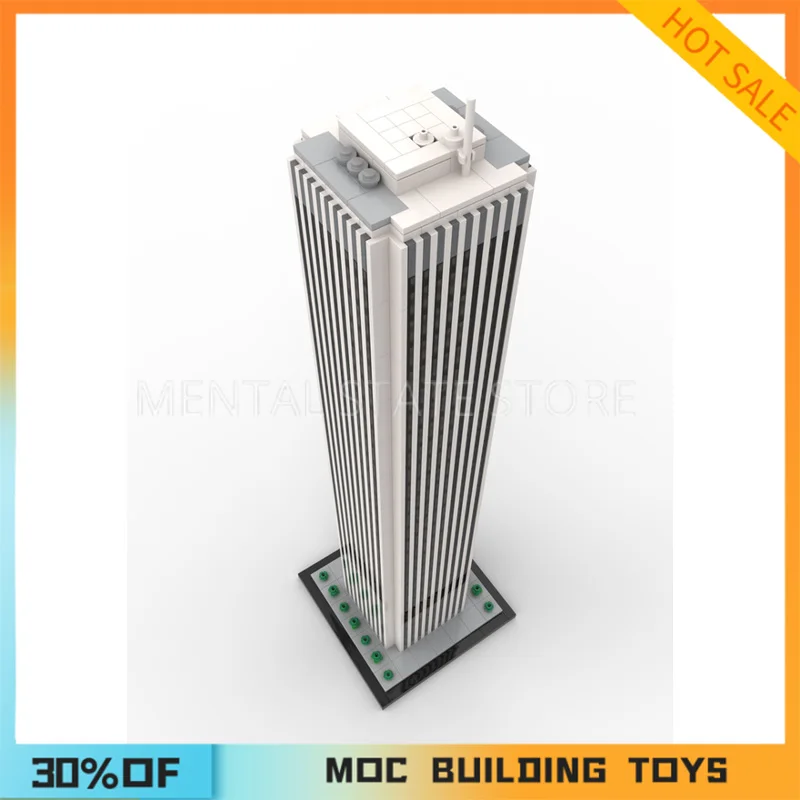 1927PCS Customized MOC Aon Center Chicago (Amoco Building) Building Blocks Technology Bricks Creative Assembly Toy Holiday Gifts