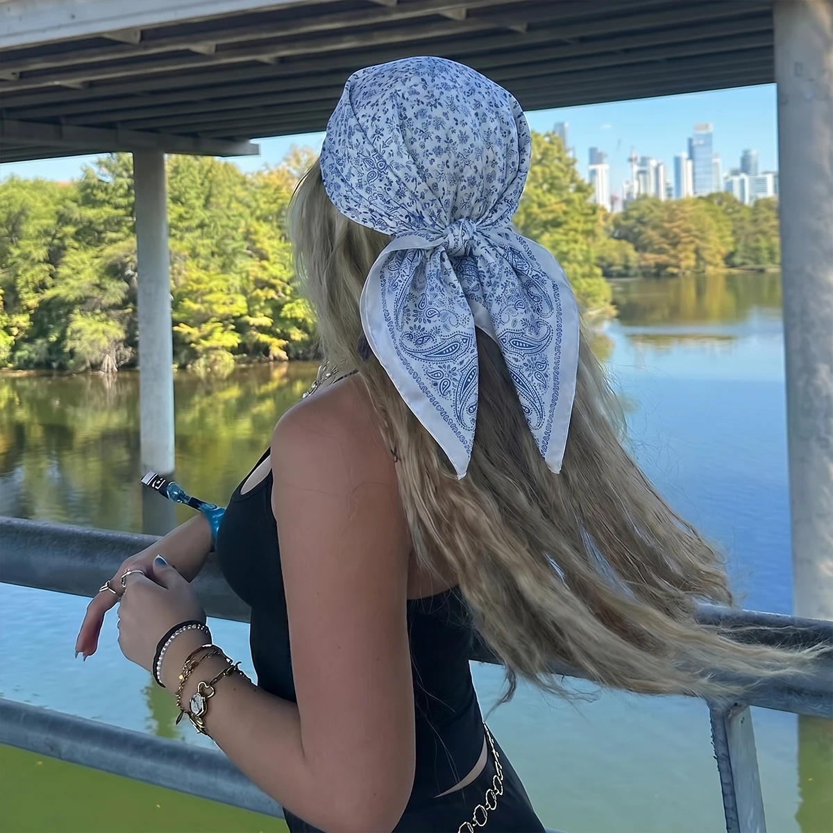 New 2026 Summer Scarf Square Silk Leopard Print Neck Foulard Hair Band Large Hijab Scarves Women Bandana Shawl Wraps Spring