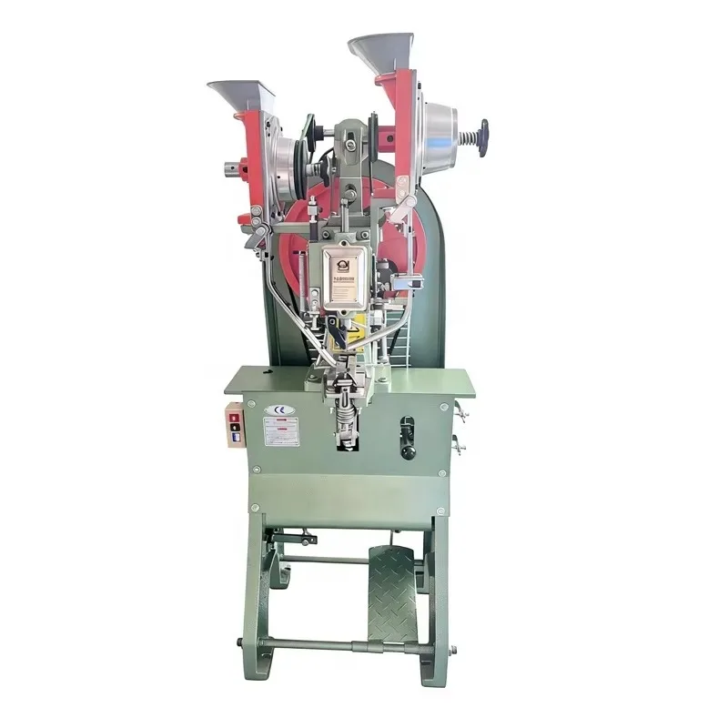 Electric Fully Automatic Feeding Riveting Machine Machine For Belt / Leather Bag / Shoe Rivet Setting Machine