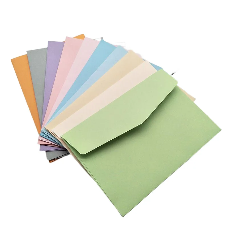 Enveloppes Solides pour Documents, Kawaii, Macaron, Lettres, Couverture pour ixde Mariage, Événements, Cadeau, Emballage, Fournitures de Bureau, 5 Pièces