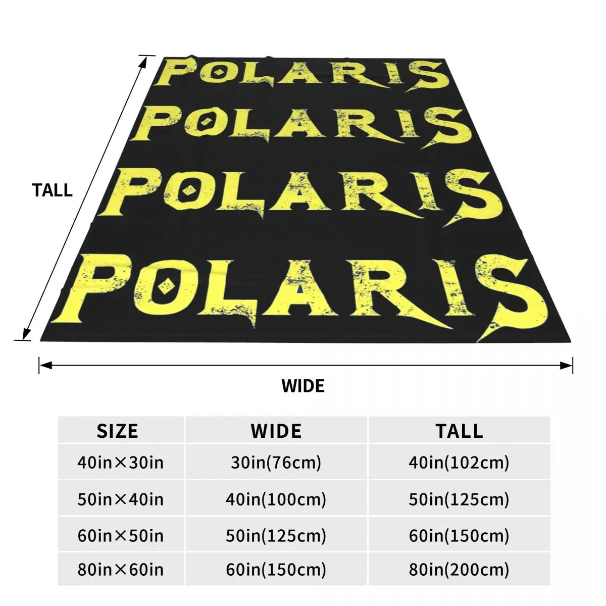 Polaris Logo Blankets Fleece Sofa Throw Blanket Multi-function for Couch Bedding Outdoor Throws Bedspread Quilt