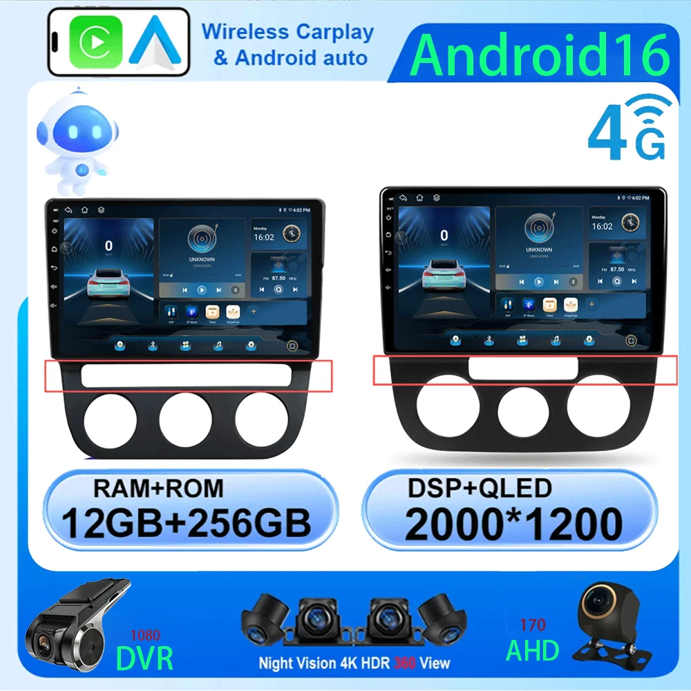 Android 16 Car Radi…