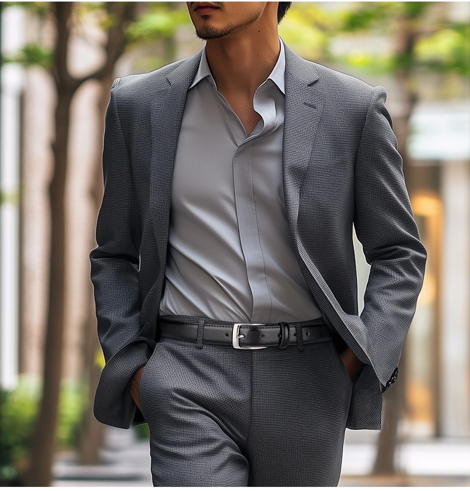 Maikun Fashion Echtes Leder herren Gürtel Legierung Pin Schnalle Casual Gürtel Große Größe Business Gürtel Für Männer – Detail 6