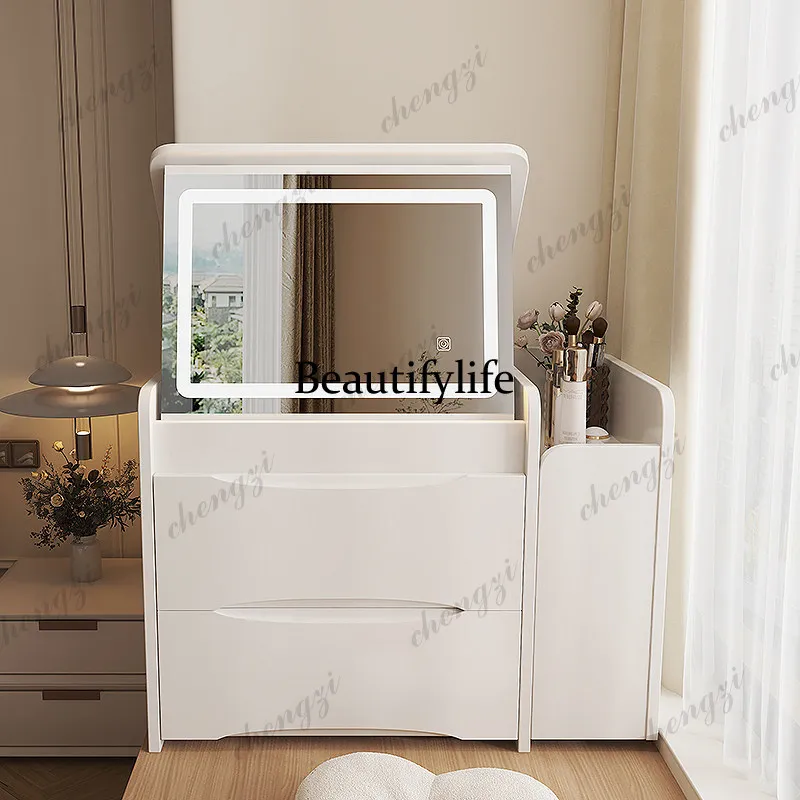 window dressing cabinet small apartment clamshell storage cabinet bedroom integrated multi-functional household dressing table