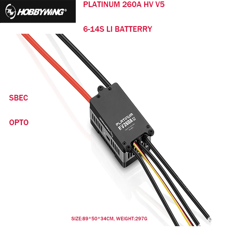 Hobbywing Platinum 260A HV SBEC V5/Platinum 260A HV OPTO V5