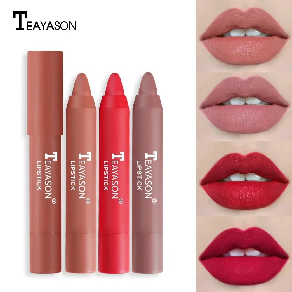 Heallor 12 colori Matte Lip Liner Pencil Carving Labial Makeup Lasting Brown Lip Liner Waterproof Lipstick Pen Lip Contouring