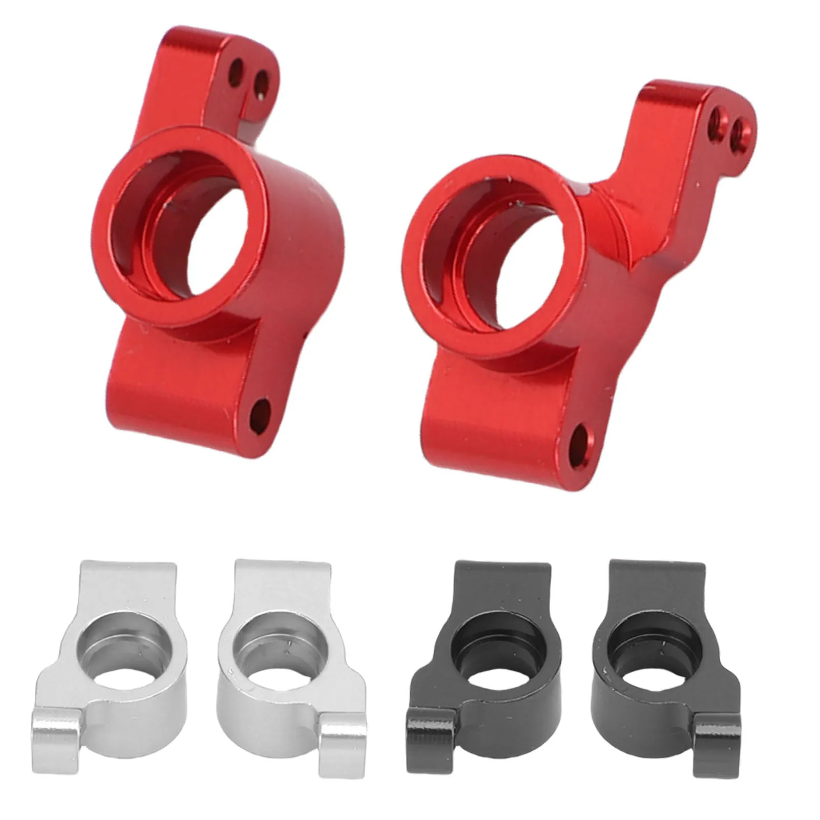 1/24スケールRCカー用リアステアリングカップ 合金素材 ステアリング交換部品 左右セット RCカーリアステアリングカップ