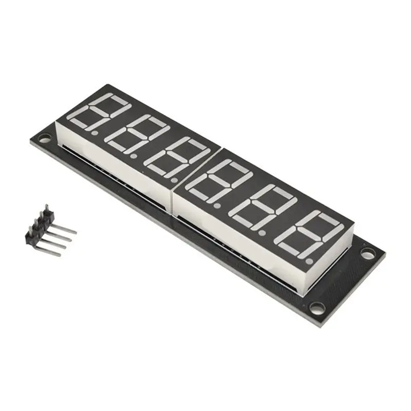 ABEZ 4X TM1637 6-Digit 0.56 Inch 7 Segments Digital Tube Clock Module White LED Display
