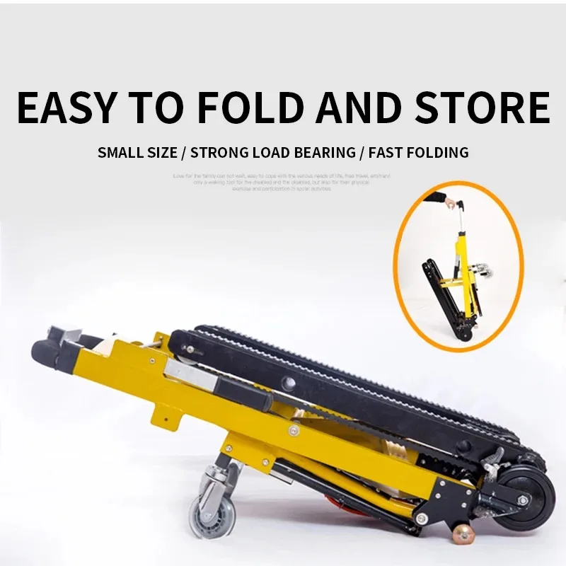 DB-DD-PLJ خزان نوع للطي درج متسلق سبائك الألومنيوم الإطار الزاحف الكهربائية درج متسلق لتحميل أدوات التفريغ 220 فولت #5