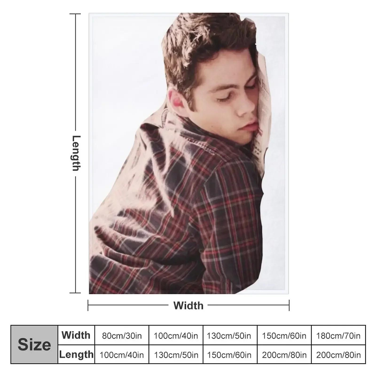 Cute Dylan O’Brien Napping Throw Blanket Single Decorative Sofas Retros Stuffeds Blankets