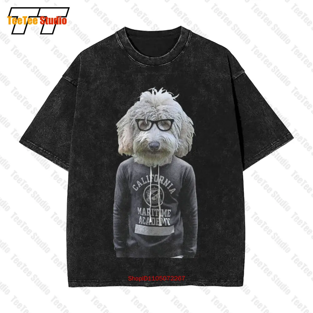 

Винтажная футболка большого размера Labradoodle Hipster Y1F5