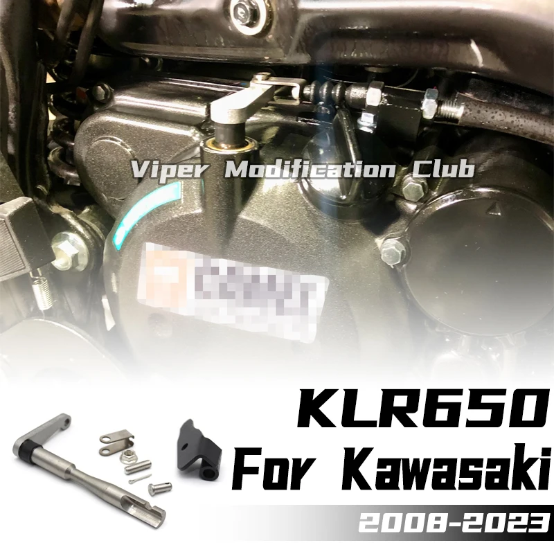 

The Kawasaki KLR650 Extremely tough 4340 steel shaft modification shift bracket can be installed from 2008 to 2023