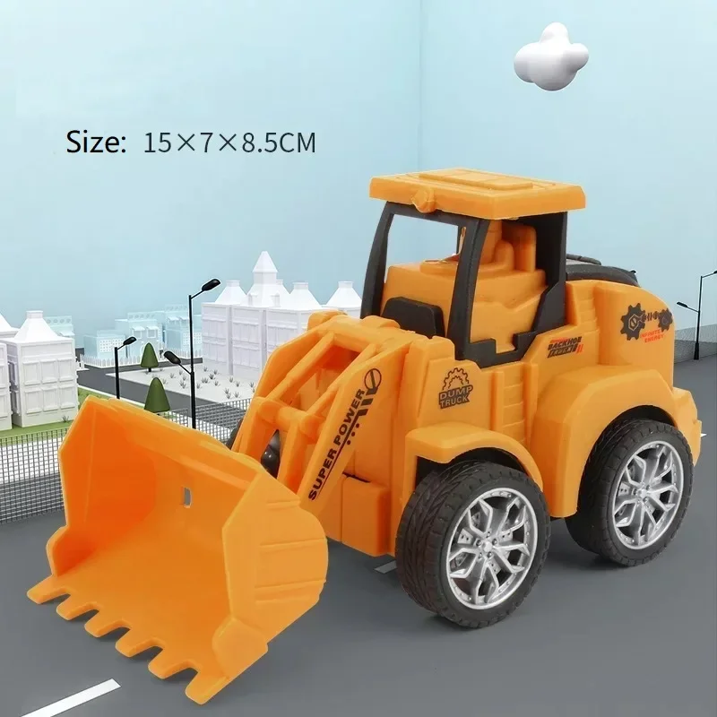 1pc Engineering  Car Vehicle Toys Plastic Diecast Construction Excavator Model Truck For Children Kids Boys Funny Birthday Gift