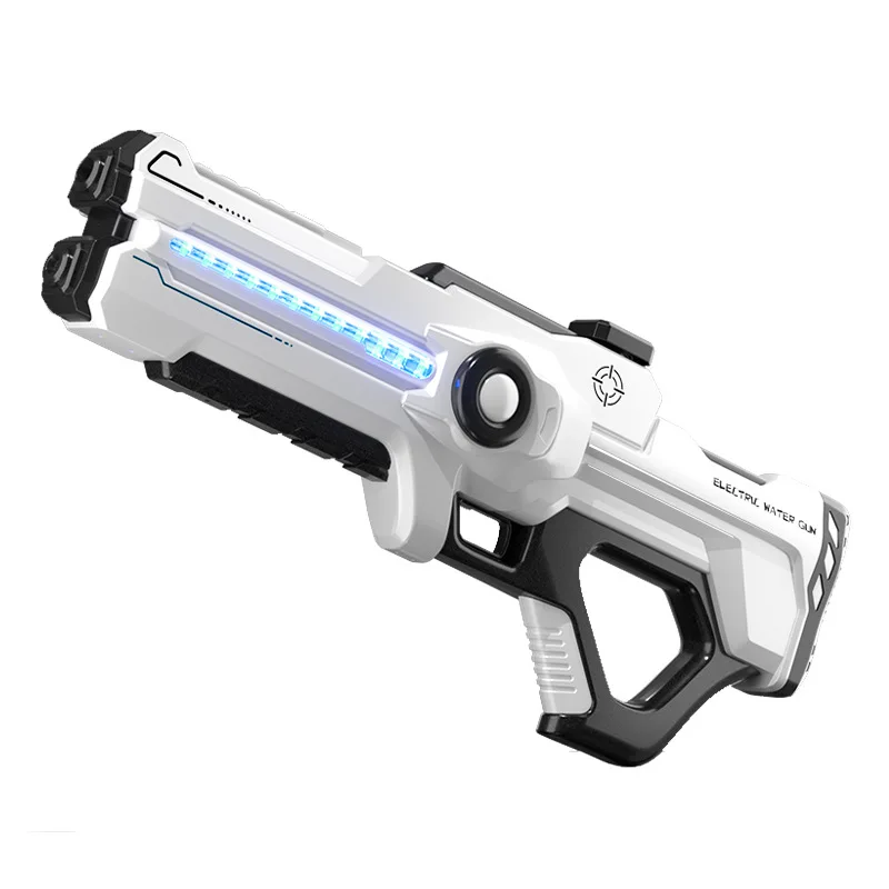 Pistolet à éclaboussures d'eau puissant à haute pression automatique de 12m, pistolet à éclaboussures d'eau électrique continu de grande capacité, jouets cadeaux d'anniversaire