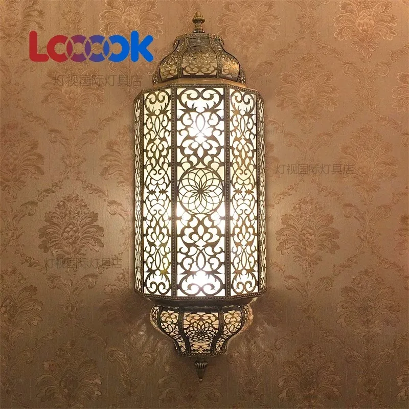 Universe Grocery Store Featured Wall Lamps Hotel Villa Club Hand Wire Cut Hollow Wall Lamps