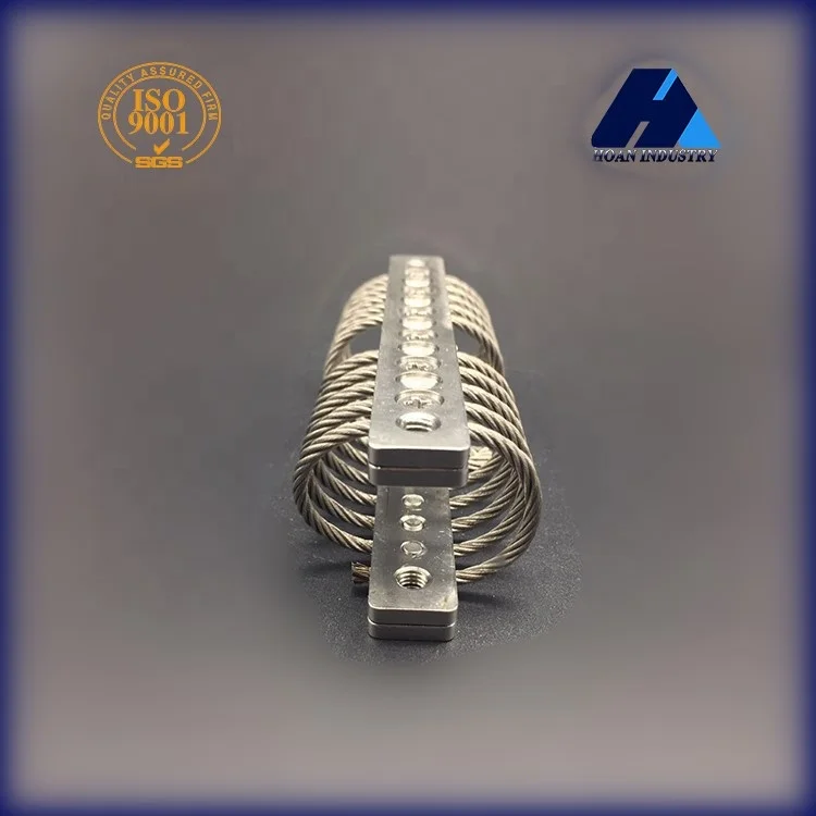 Machine Vibration Shock Control 30G Helicopter Cabinet Transportation Use GH Series Wire Rope Isolator