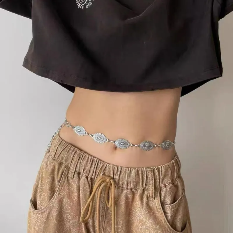 Vintage Metal Carving Waist Chain Ethnic Style Bohemian  display picture 1