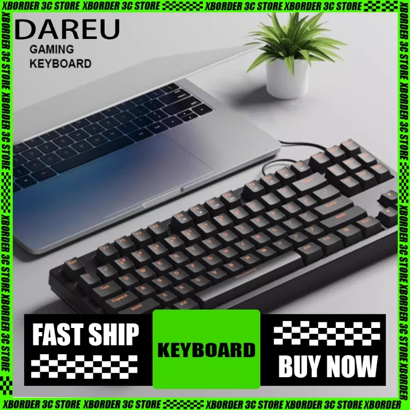 

DAREU DK100 Mechanical Keyboard With 87 Keys And ABS Material Keycaps Wired Mechanical Keyboard Gaming And Esports Keyboard