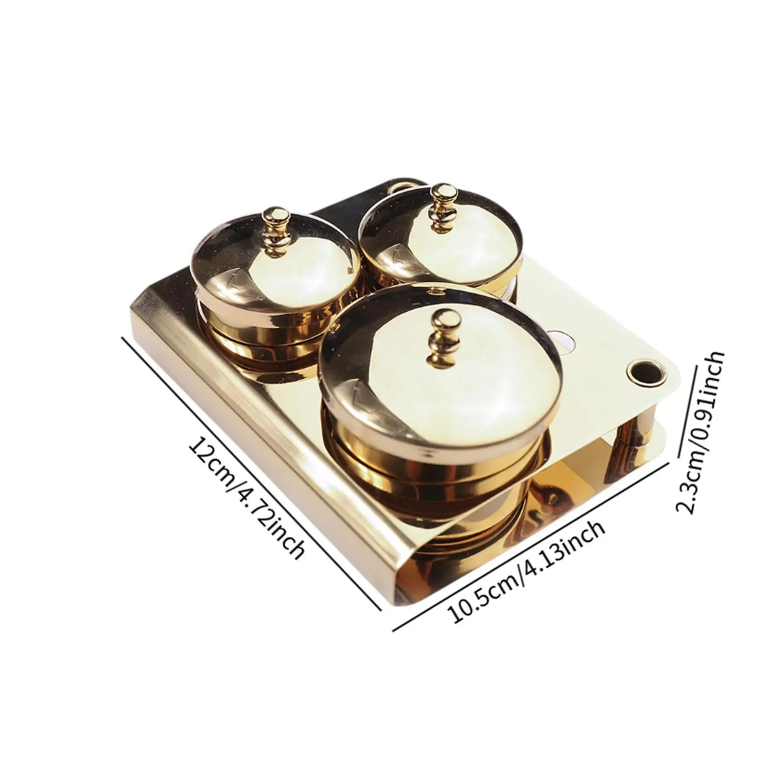 مجموعة من 3 أطباق لفن الأظافر لتخزين البودرة السائلة مع غطاء