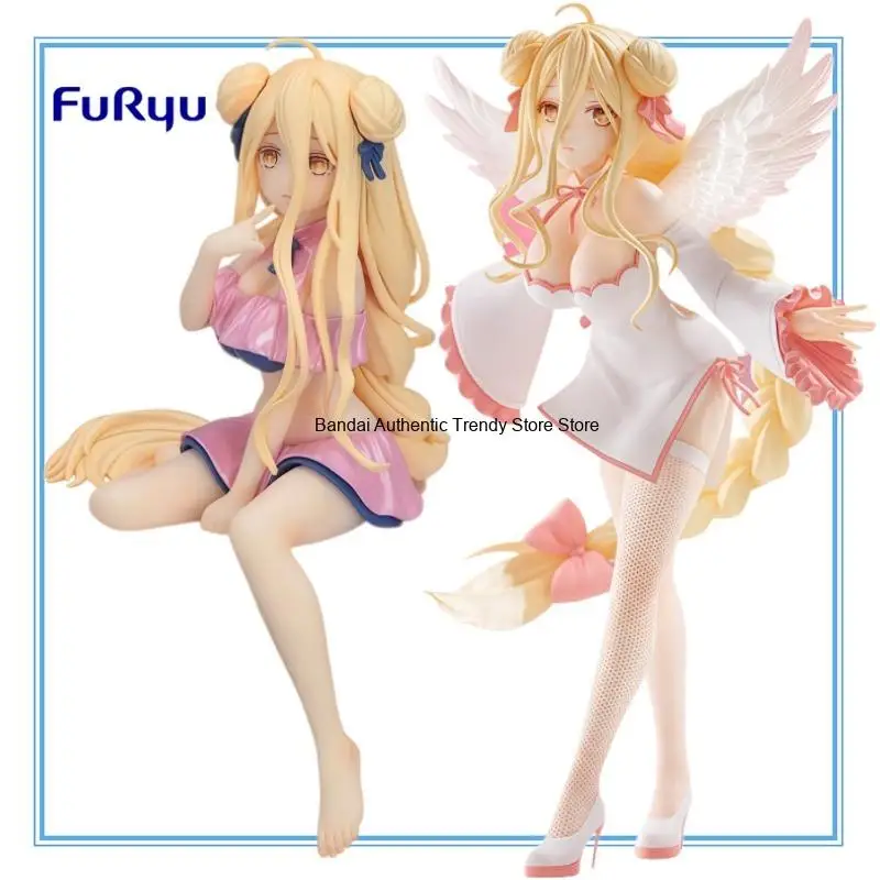 FuRyu Date A Live V Mukuro Hoshimiya Pastel Pink Swimsuit Noodle Stopper Figure 13cm Anime Action Figure Collectible Model Gifts