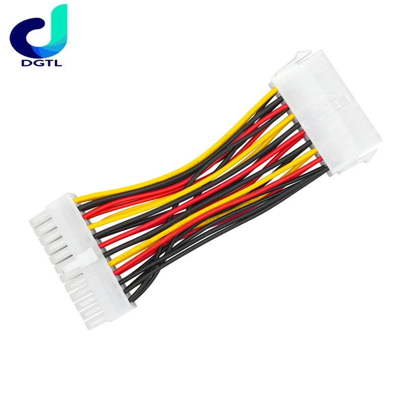 Hot sale E-ATX 20pin Male To 24pin Female M/F power supply adapter cable motherboard