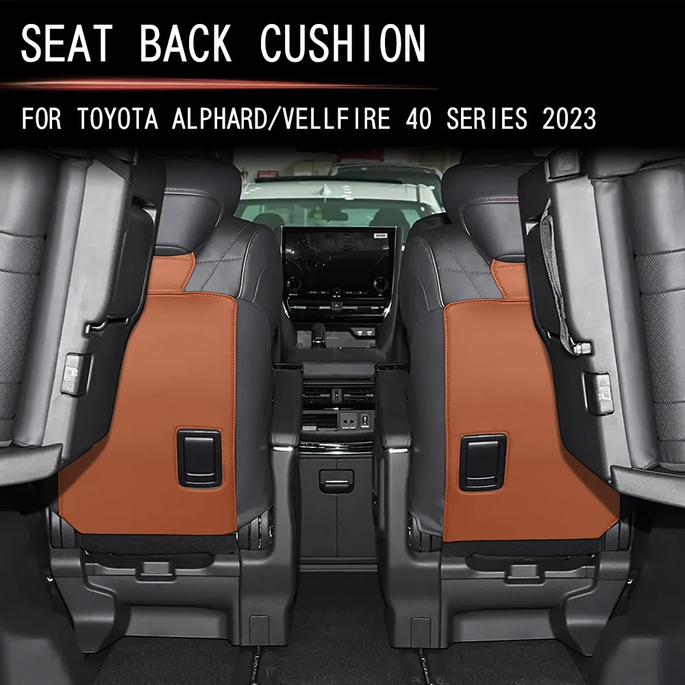 

2 шт. для RHD Toyota Alphard Vellfire 40 Series 2023 2024, защитная крышка для среднего сиденья автомобиля, противоударный коврик, аксессуары