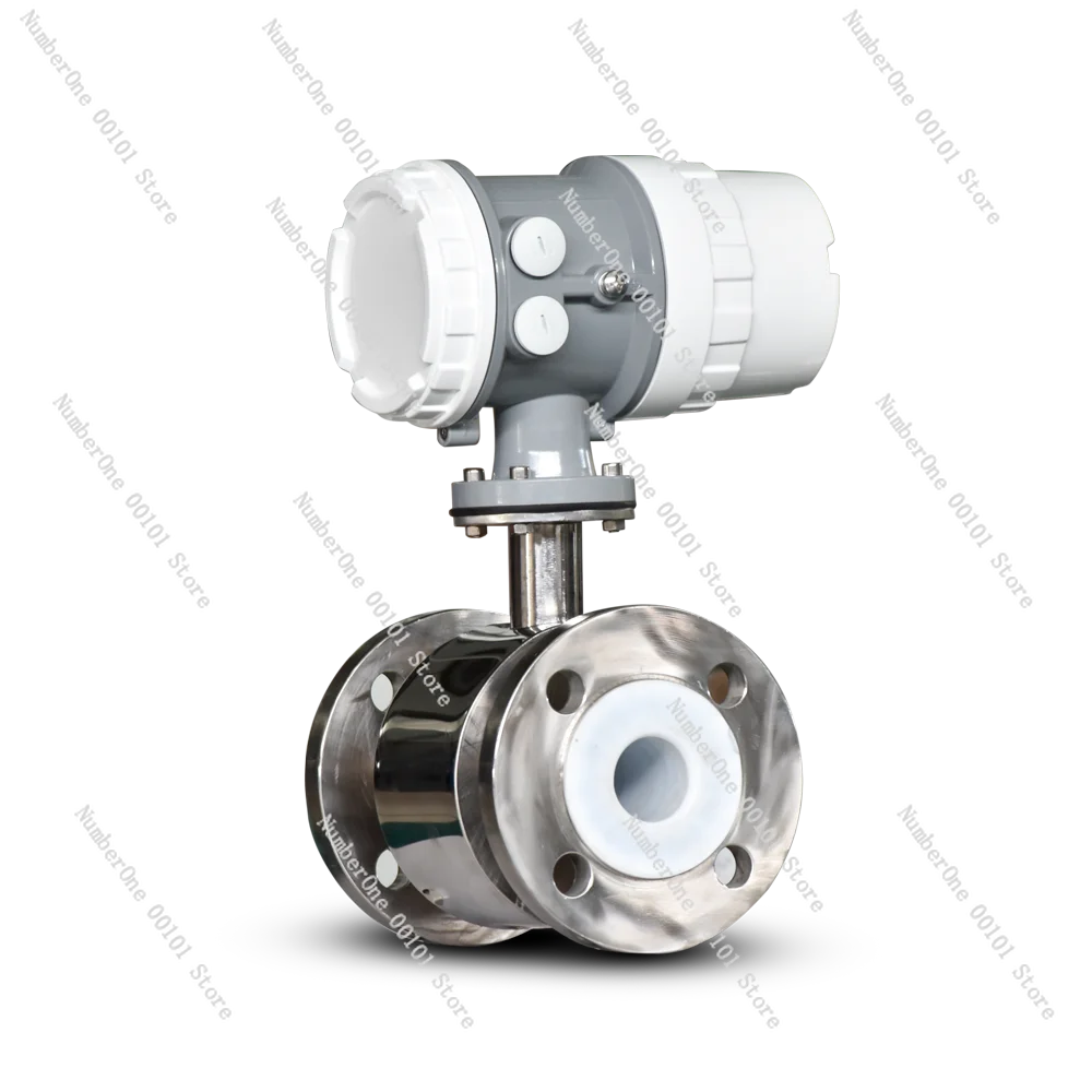 2 Inch 50mm SS316 Digital Flow Meter, Corrosion Resistant Electromagnetic Flowmeter for Pool Water Treatment