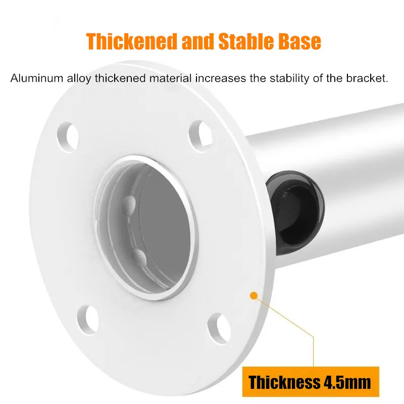 Imagem -02 - Alumínio Alloy Extended Elevated Holder Stand Câmera de Vigilância Universal Suporte de Parede para Ball Machine Ptz Dome