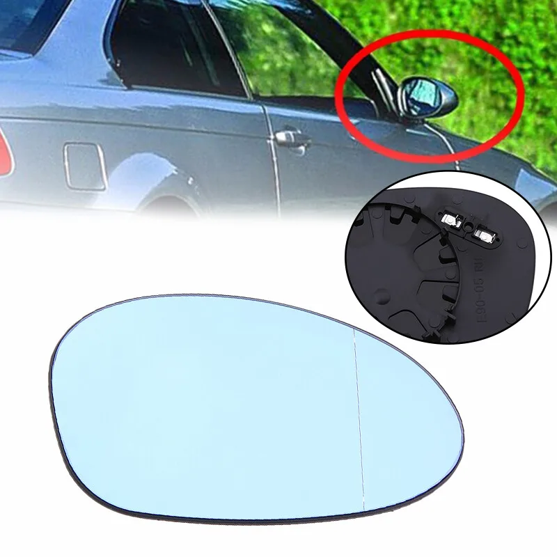 Right Heated Passenger Side Mirror Glass Direct Replacement Fits 2005-2008 E90 E91 E82 1-3 Series Convex Rear View Glass Assembl