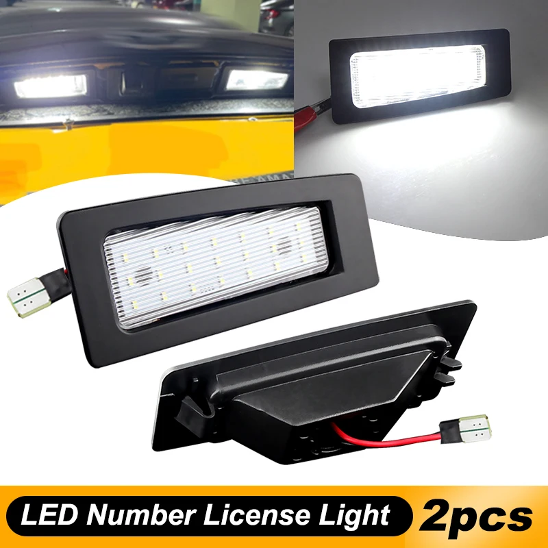 

2x OEM:B45A-51-2L0,B45A-51-270 LED License Number Plate Light white For Mazda3 (Axela) 2014-2018 For CX-3 2016 2017 2018 2019