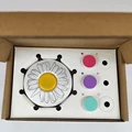 Caja blanca con 3