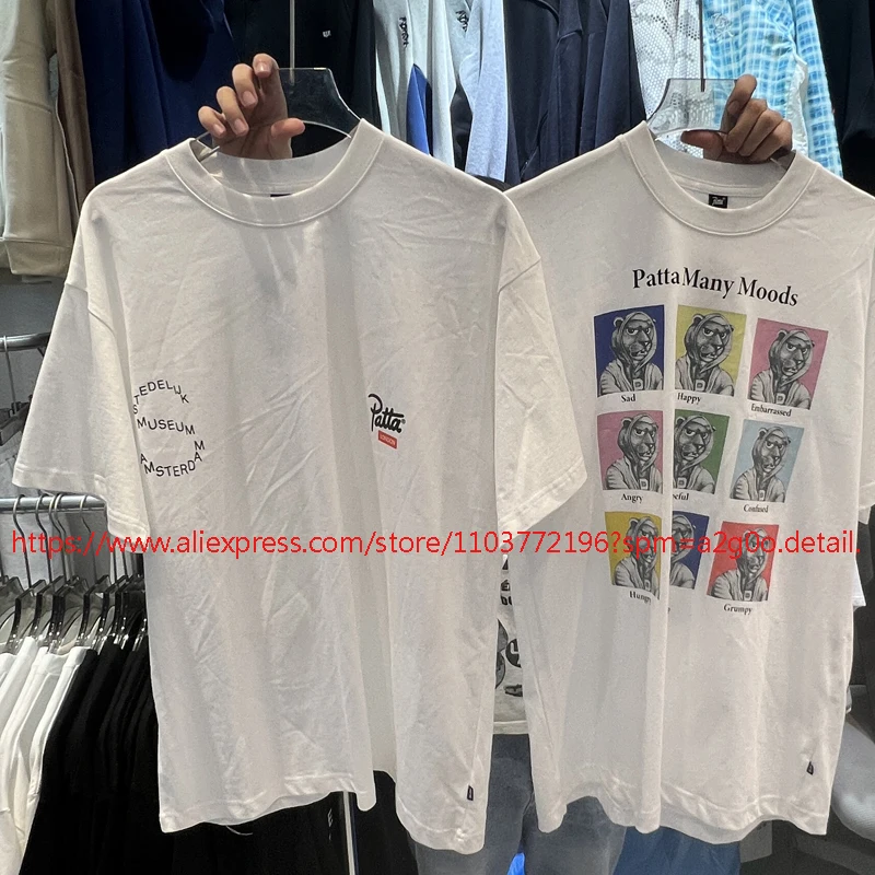 Summer Casual Fashion Patta T-shirts Men Women Daily Clothes Short Sleeve Top