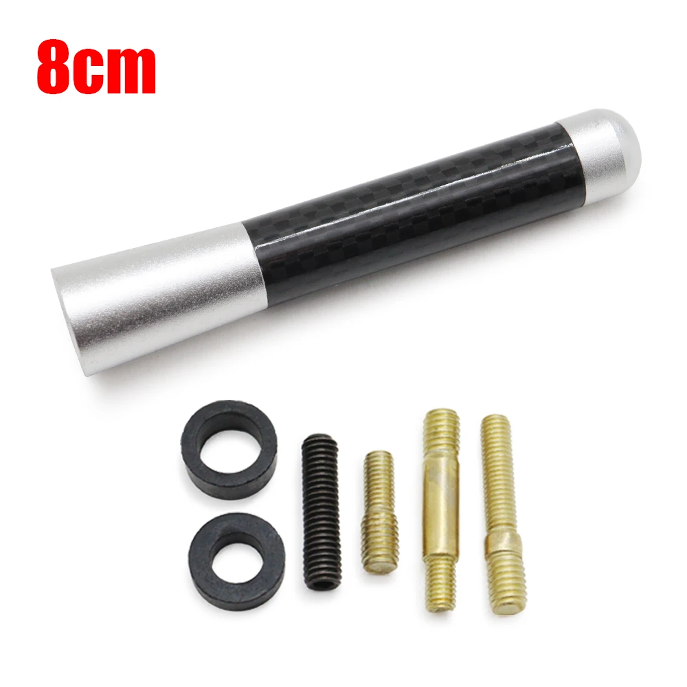 3.5cm 8cm 12cm Car Roof Antenna Fiber Screw Metal Car Radio Aerial Antenna Accessories Car Styling Silver/Red/Blue/Black