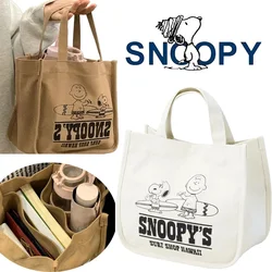 Snoopy Bag for Women Casual Fashion Canvas Kawaii Shoulder Bags for Youth Casual Ladies Solid Handbag Lightweight Shoulder Bags