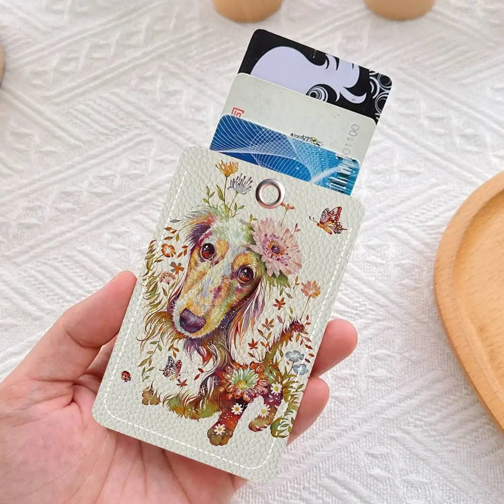 الفن الشهير H-hiroki T-takeda بولي Leather جلد ناعم مستطيلة حامل بطاقة المفاتيح التعريفي مصعد غطاء للحماية الشباب Faion Accory #4