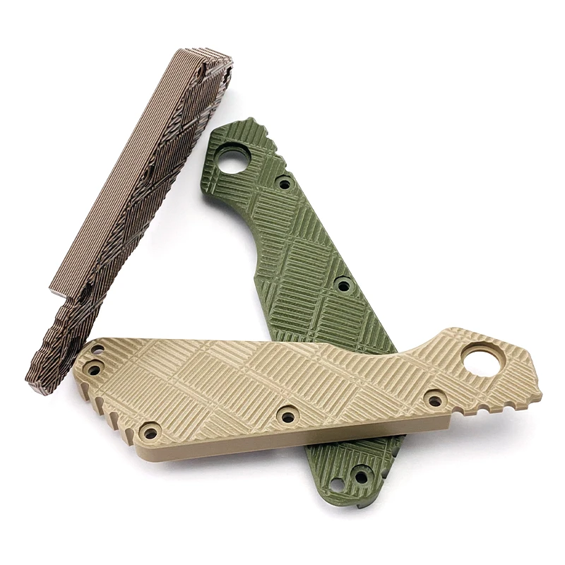 1PCS G10 Handle Custom Tactics Grip Outdoor Tool Patch For New Strider SMF Folding Knife Shank Parts