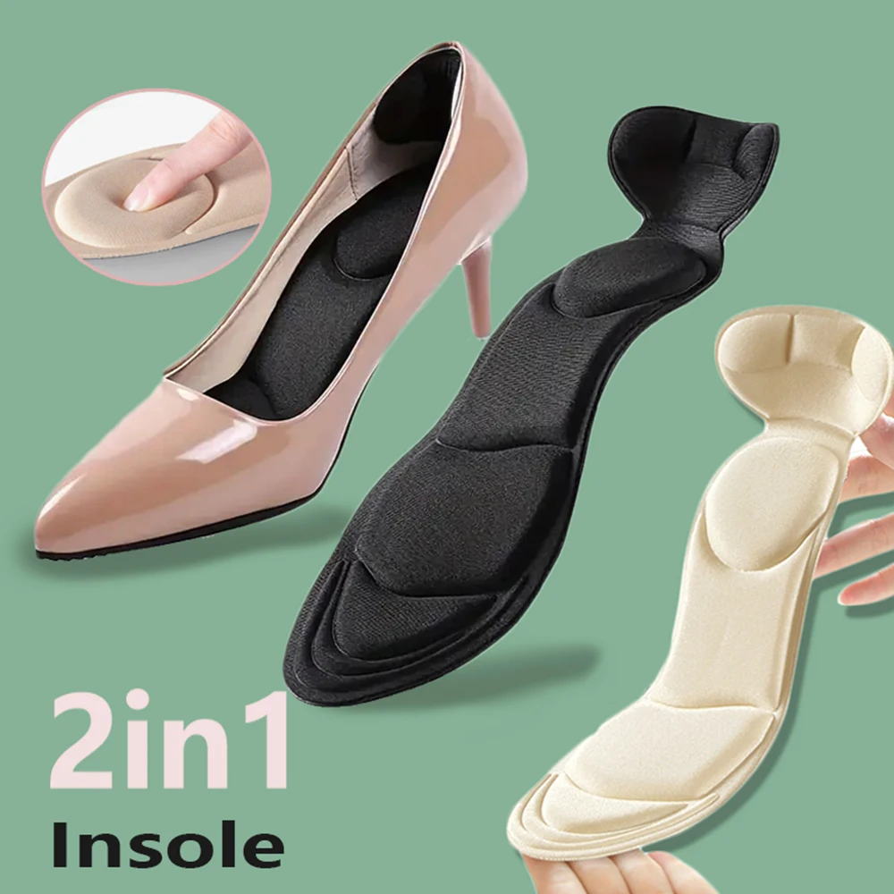 

Soft Memory Foam Insoles for High Heels Woman Non-Slip Shoes Inserts Breathable Comfort Soles Arch Support Foot Massage Insoles