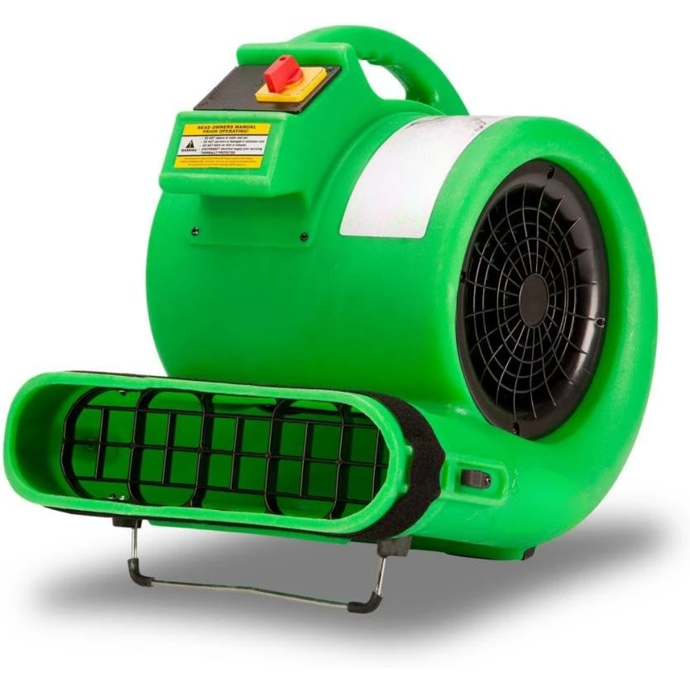 Gp-1 1 HP Carpet Dryer Floor Fan for Water Damage Restoration Equipment & Pet Cage Dryer Green