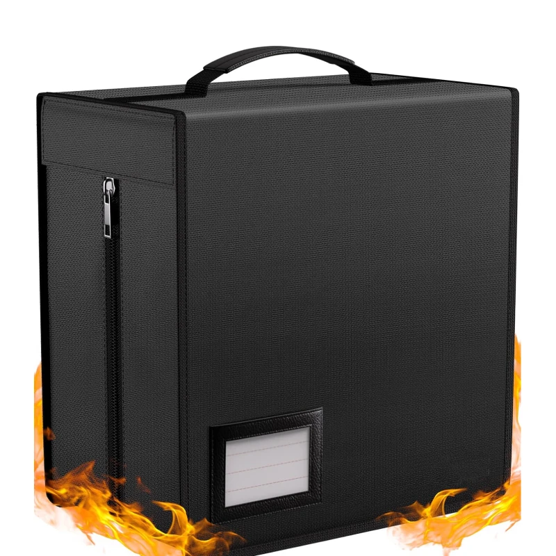 

Fireproof CD Case CD Storage Bag Portable Large Card Media Wallet Box Storage Home Office Travel Car CD Binder Safe