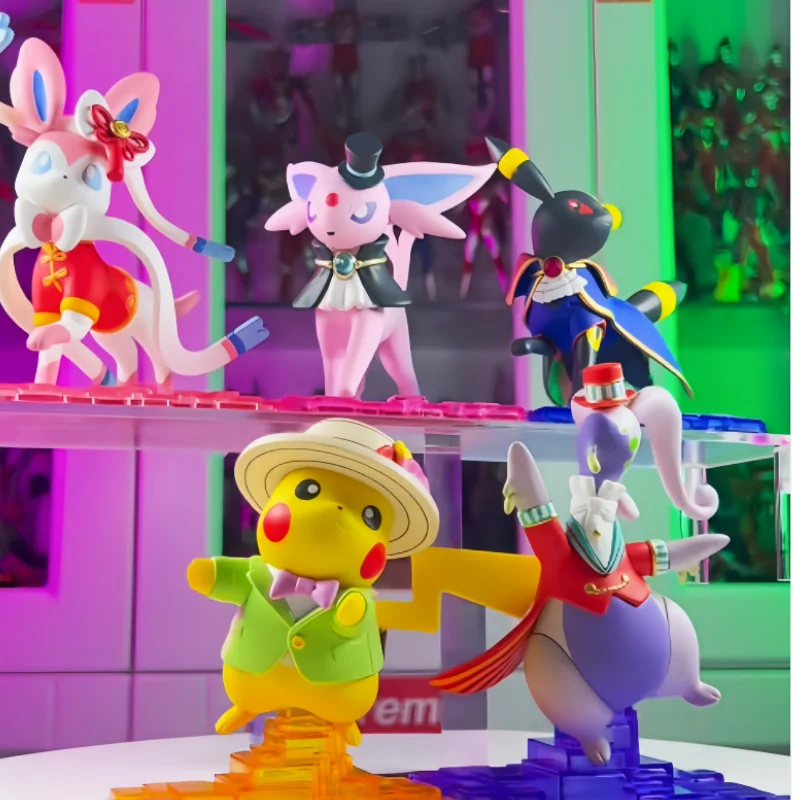 

In Stock Genuine Funism Pkm Unite Pikachu Sylveon Figure Desktop Decoration Ornament Fans Trendy Toy Collection Surprise Gift