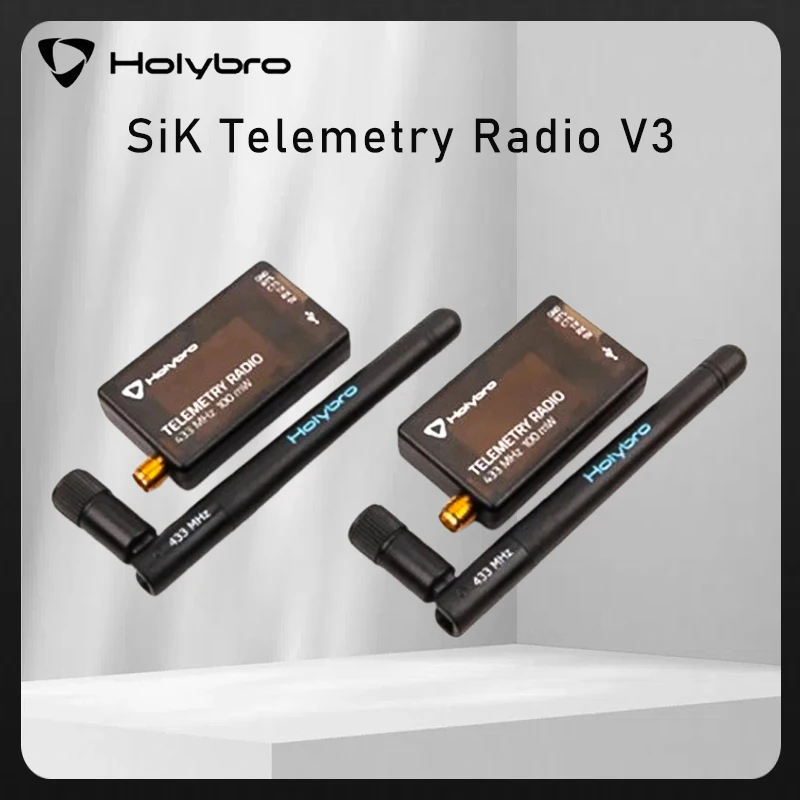

HolyBro SiK Telemetry Radio V3 100mW 500mW 433MHZ 915MHZ for APM Pixhawk Radiolink MINI PIX RC Drone Flight Controller