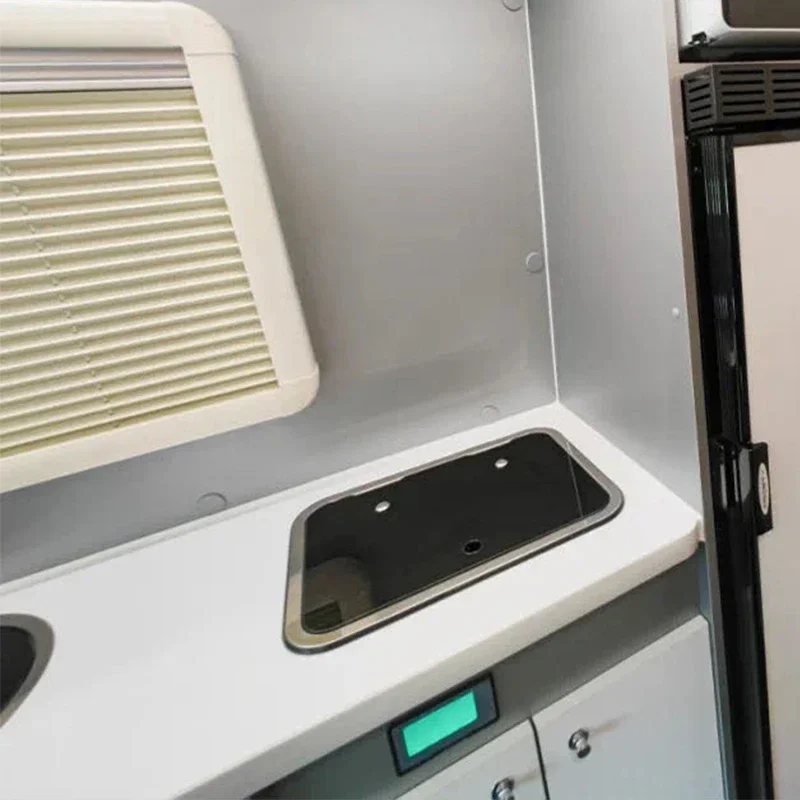 

RV Sink RV Accessories with Glass Cover Wash Basin Wash Basin GR-23150B RV Parts & Accessories
