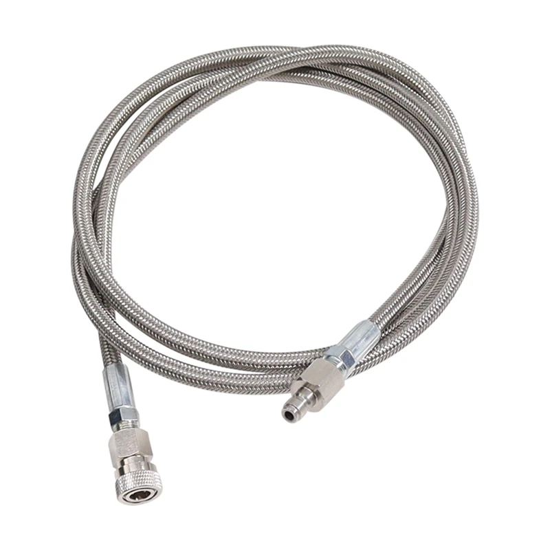 Stainless Braided Charging Hose Whip Hose Extension With Quick Disconnect For Air Tool