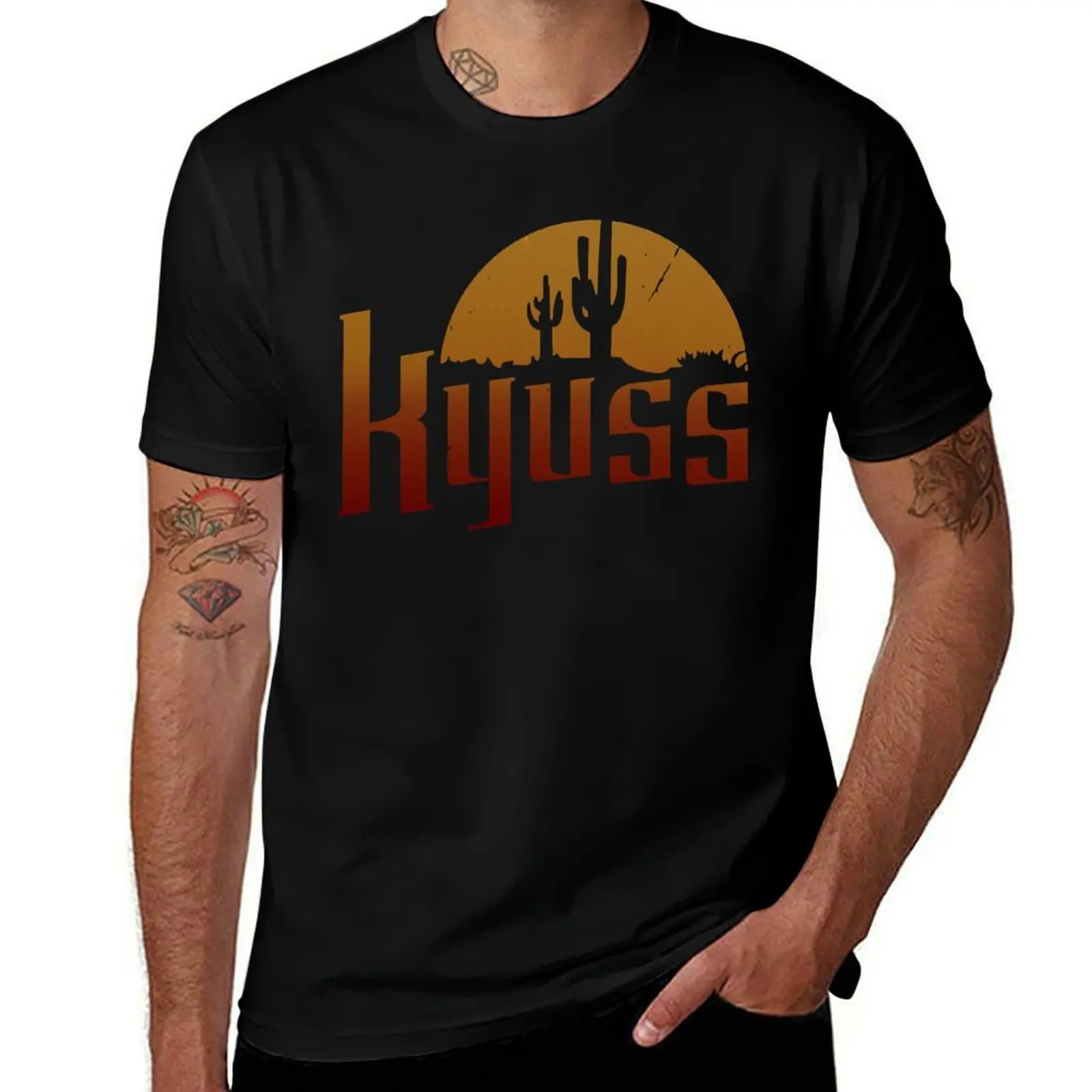 Kyuss T-Shirt Basic Short Sleeve T-Shirt for Men