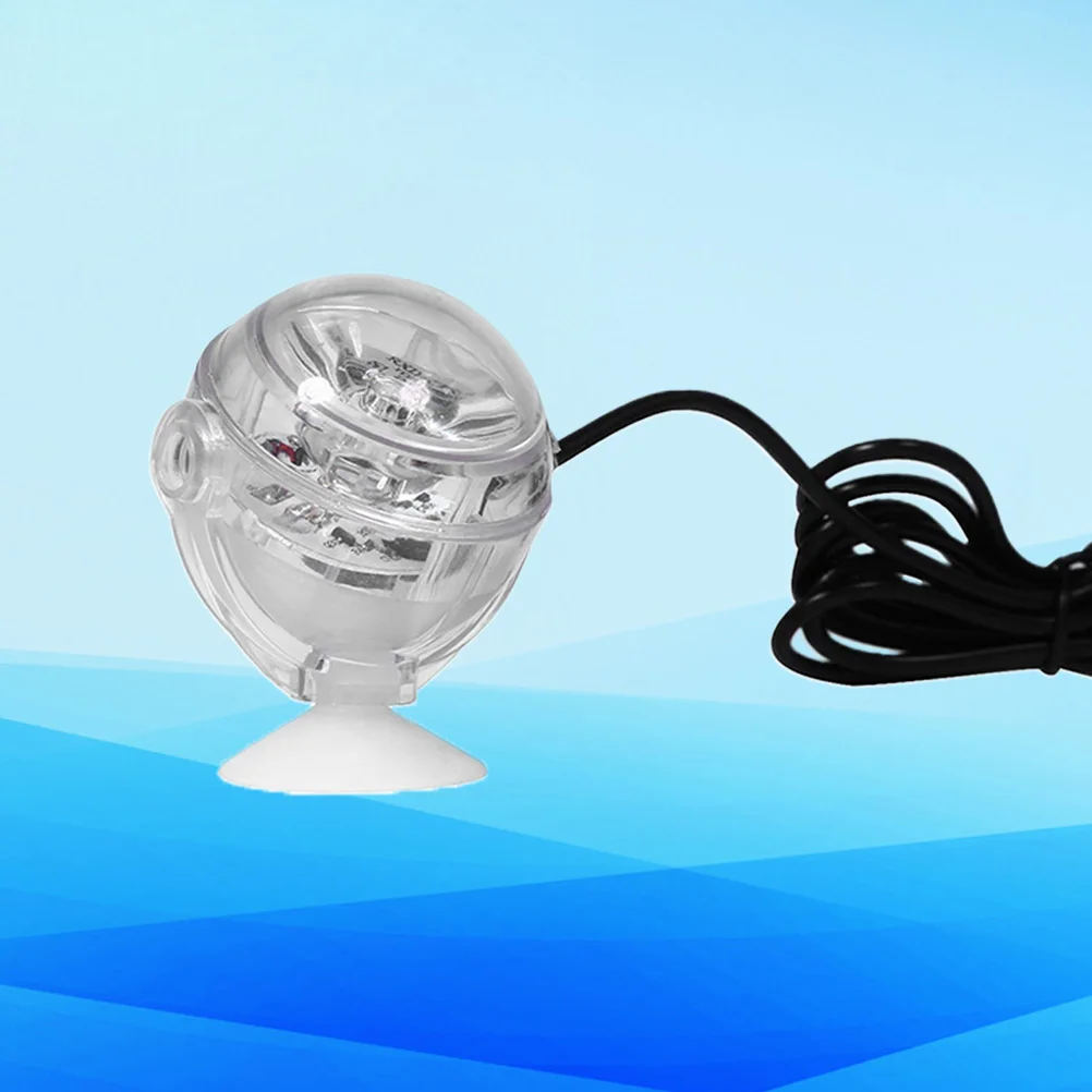 

Aquarium Waterproof LED Spotlight Submersible Light Convex Lens Suction Cup Fish Tank Decorative Light (EU Plug)