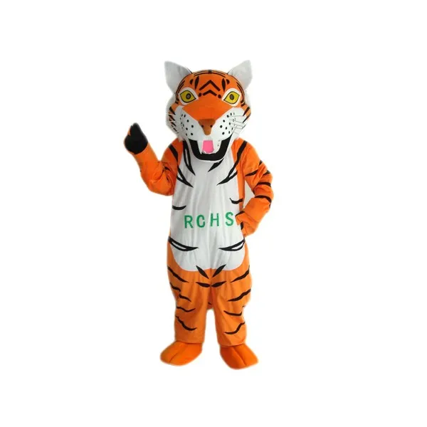 Nuovo adulto Halloween natale carino tigre Mascotte Fancy Cartoon Mascotte Costume peluche Fancy Dress Costume della Mascotte