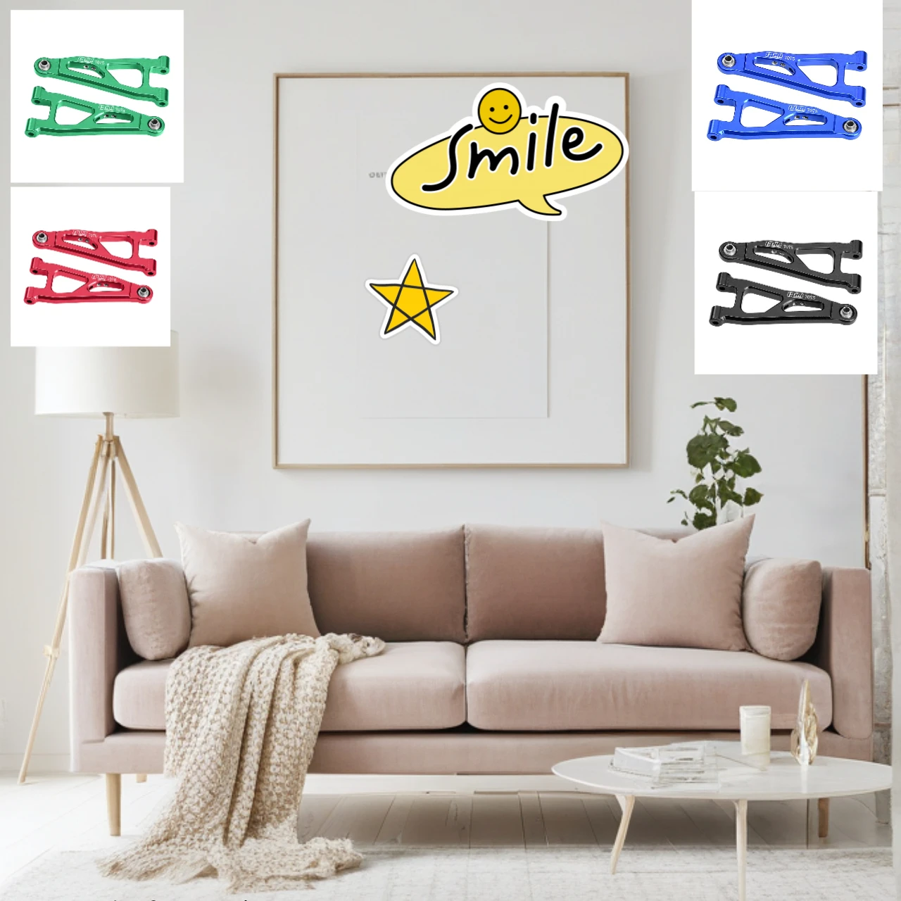 

GPM ARRMA 1/18 Granite Grom & 1/14 Typhon Grom Alloy 7075 Front Lower Suspension Arms RC Car Parts Accessories